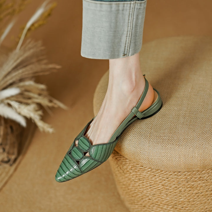 Chic Pointed Toe Slingback Sandals