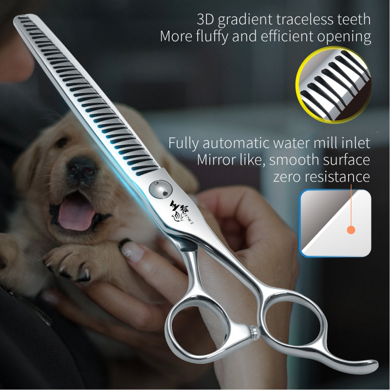 7-Inch 3D Gradient Traceless Teeth Chunker Shears