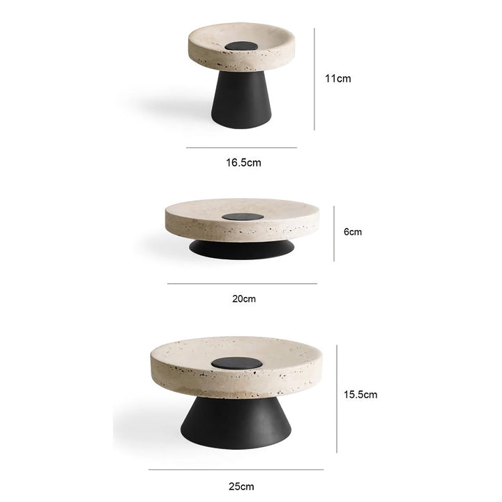 Luxury Travertine Pedestal Bowl