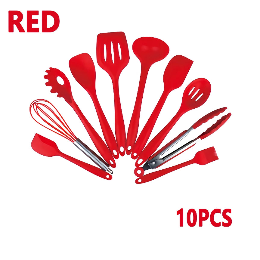 Silicone Non-Stick Kitchen Utensils Set