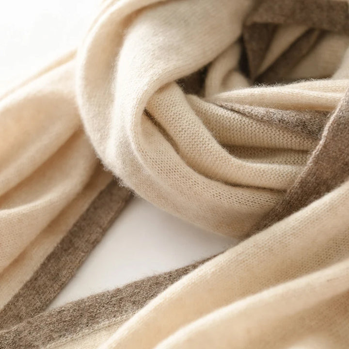 100% Cashmere Knitted Scarf