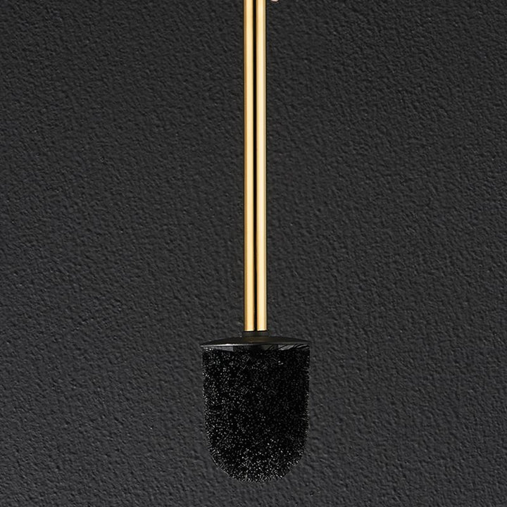 Luxury Wall-Mounted Long Handle Stainless Steel Toilet Brush Set