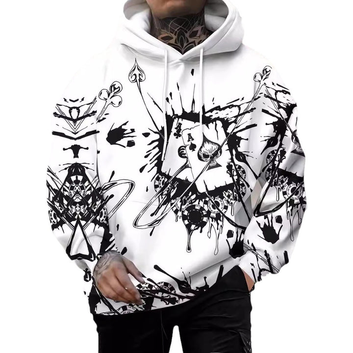 Gambler Ink Playing Cards 3D Digital Printing Hoodie