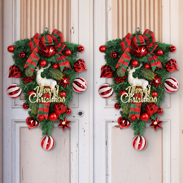 Christmas Decorations Elk Upside Down Tree Garland