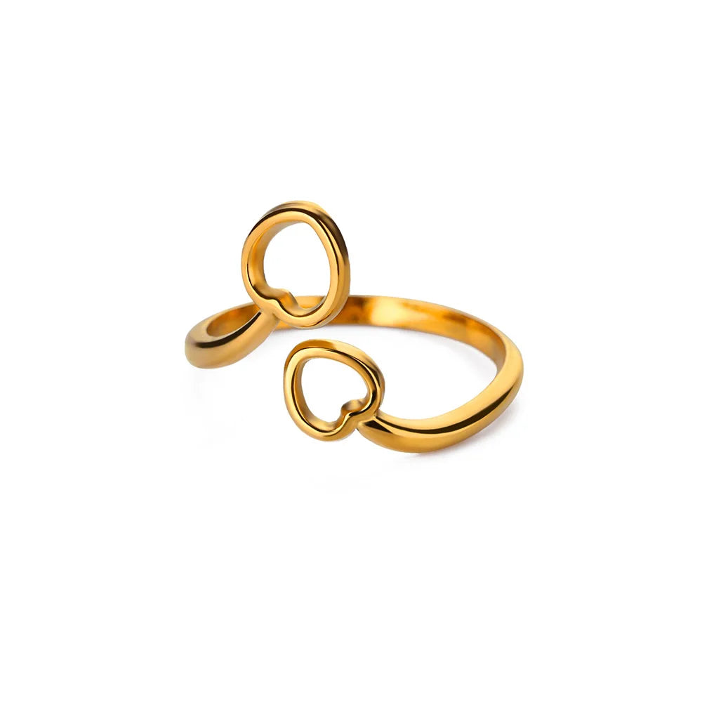 Gold Wave Ring for Women