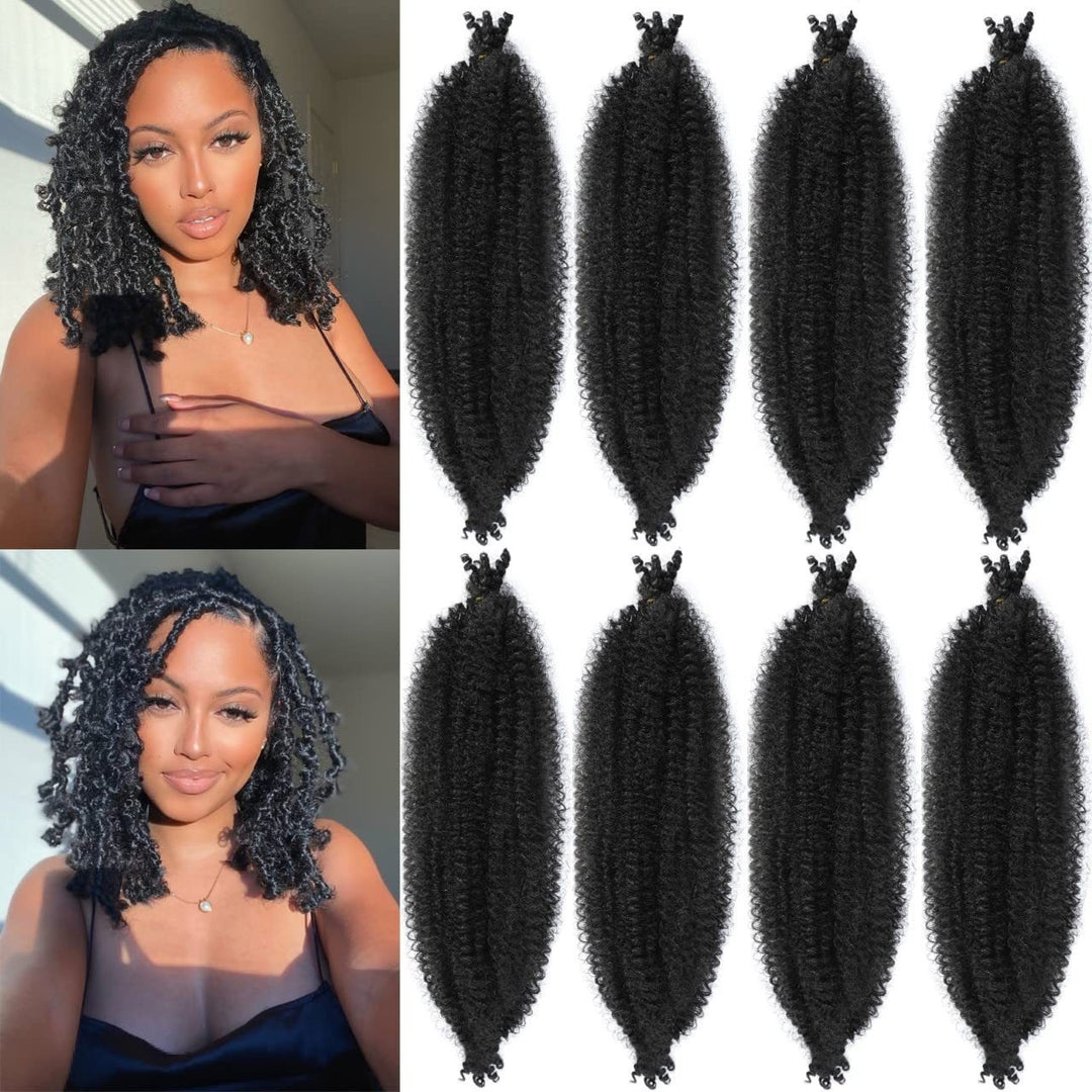 Wig Crochet Hair Springy Afro Twist Hair Chemical Fiber Wig Dreadlocks