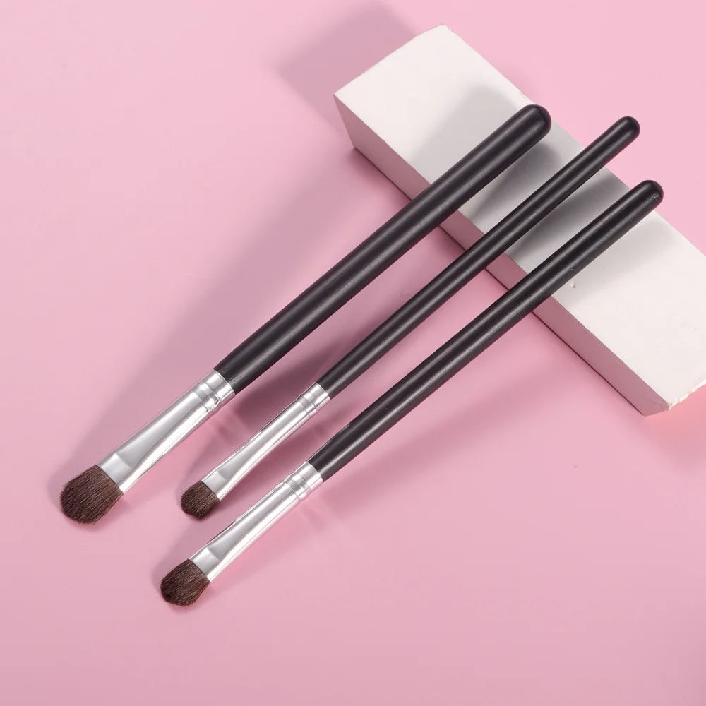 3-Piece Horse Hair Eye Makeup Brush Set