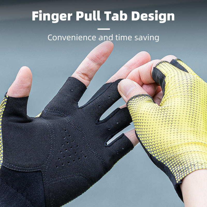 Summer Cycling Gloves - Half-Finger, Breathable, High-Elasticity, Lightweight