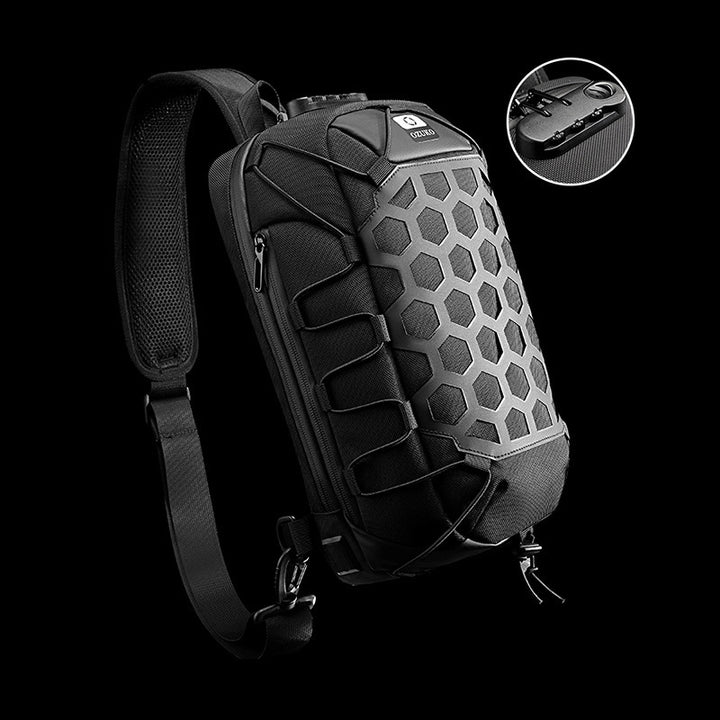 New Sports Chest Bag Black Fashion Messenger Bag