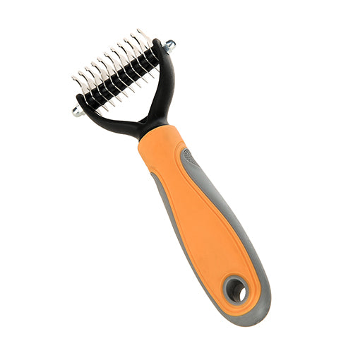 Pet Grooming Shedding Brush & Massager for Dogs and Cats