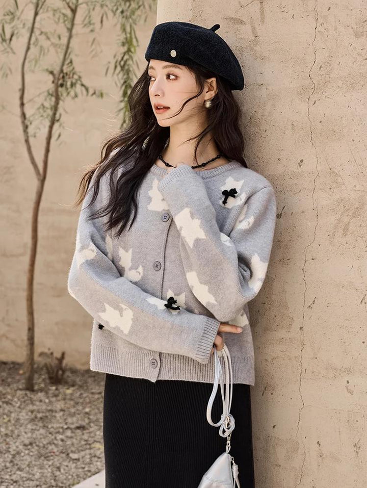 O-Neck Knitted Sweater for Women