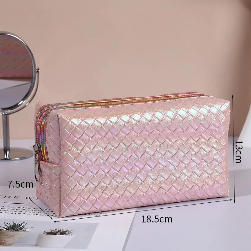 Fashion Women Waterproof PU Travel Cosmetic Bag