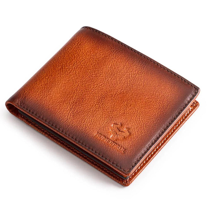 Genuine Leather RFID Blocking Bifold Wallet