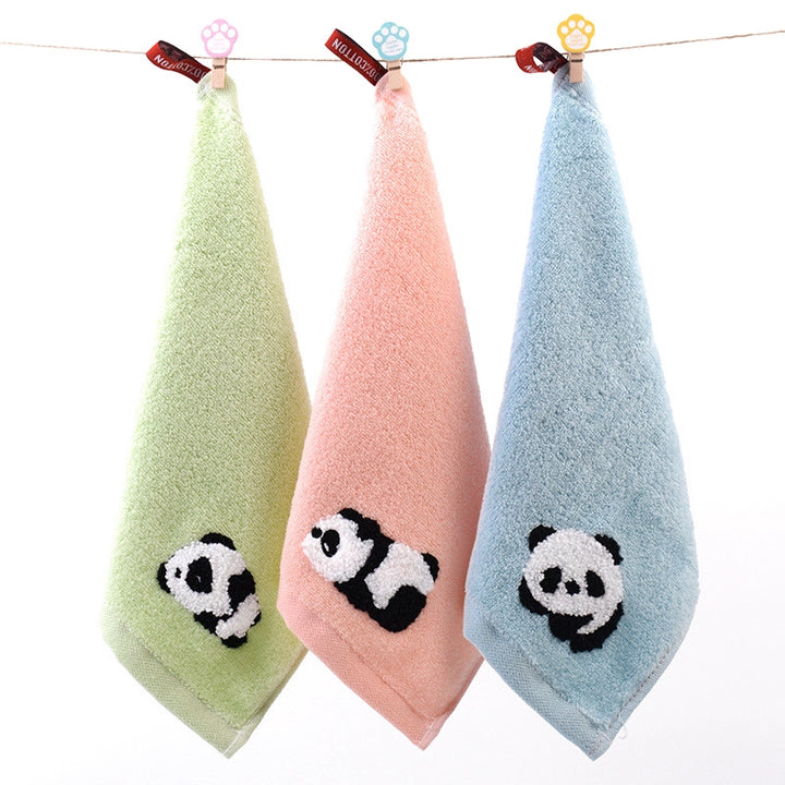 Cartoon Panda Jacquard Cotton Baby Face Towel