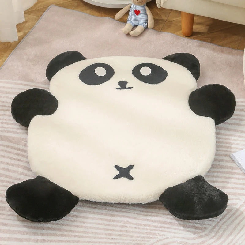 Panda Shape Pet Bed - Warm, Non-Slip, Removable Sleeping Pad for Cats & Dogs