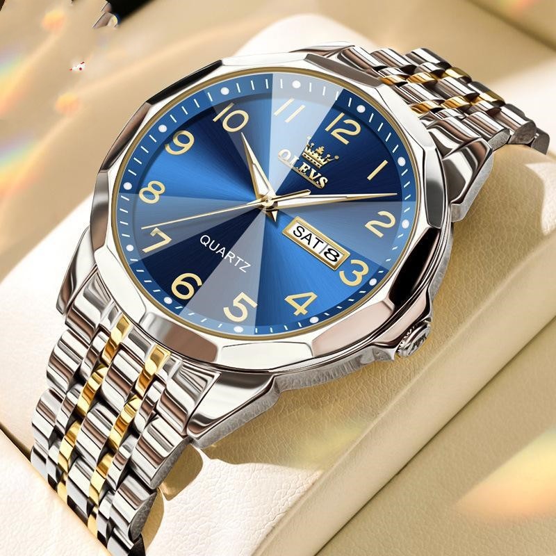 Digital Calendar Quartz Watch Waterproof Men