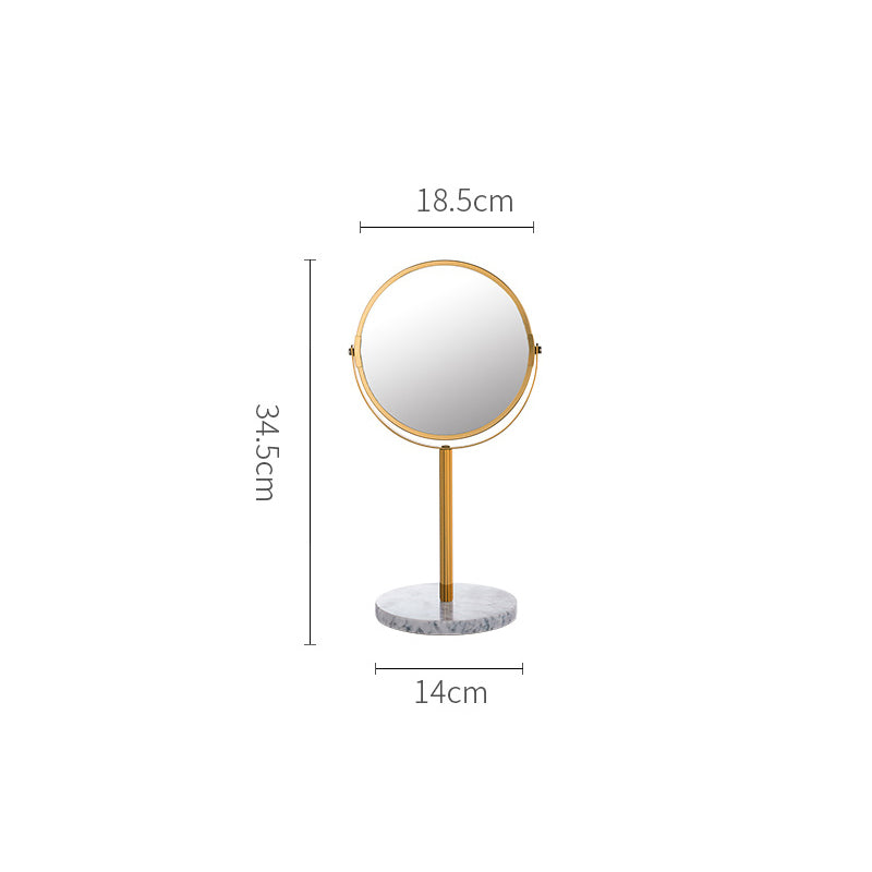 Natural Marble 360 Rotating Makeup Vanity Mirror