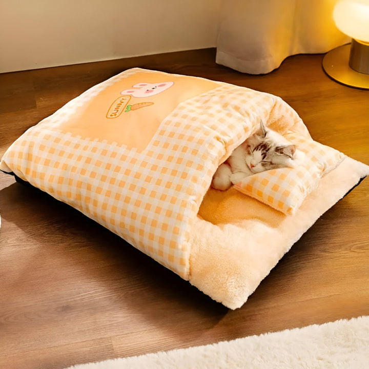 Cozy Plush Cat and Dog Bed