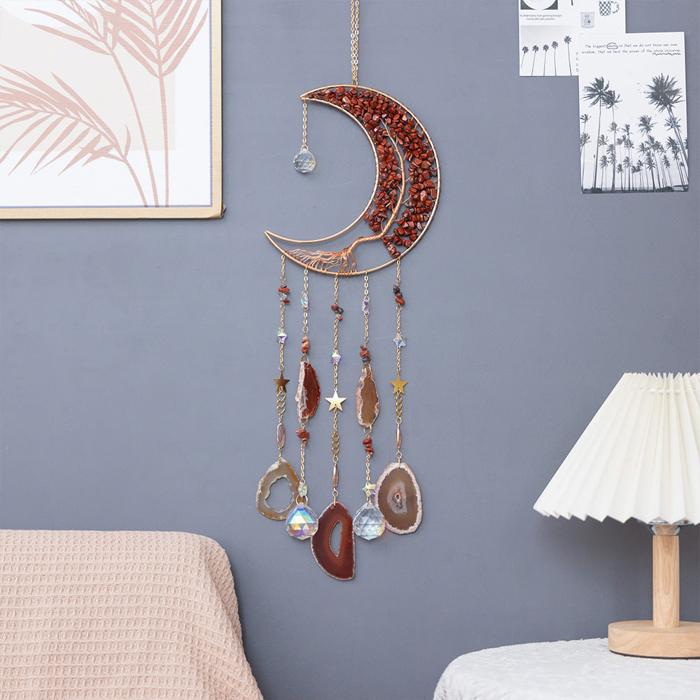 Natural Agate Crystal Crushed Stone Dream Catcher