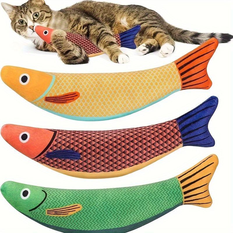 Crinkle Mackerel Cat Toy with Catnip - Soft & Durable Fish Playmate