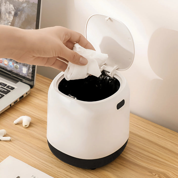 Compact Press-Type Mini Desktop Trash Can