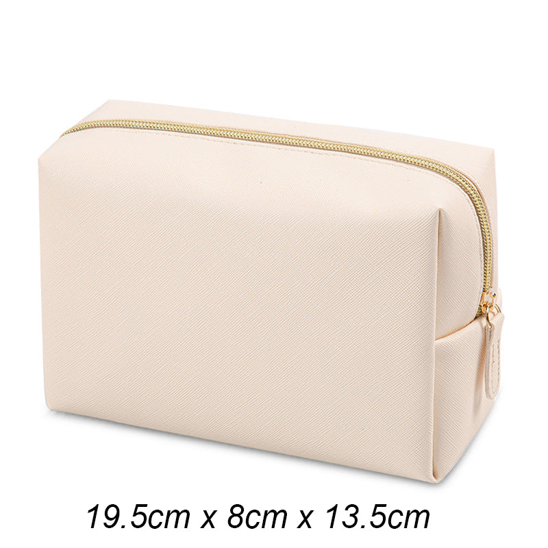 Travel-Ready Waterproof PU Leather Cosmetic Bag