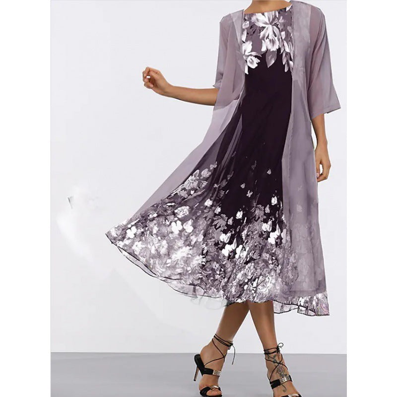 New Multi-color Long Dress Women