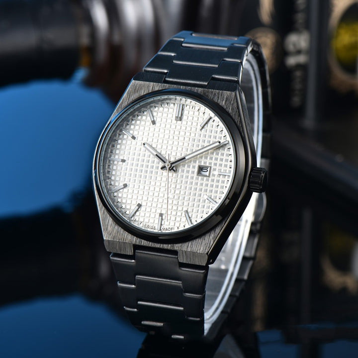 Business Casual Steel Belt Quartz Watch Men