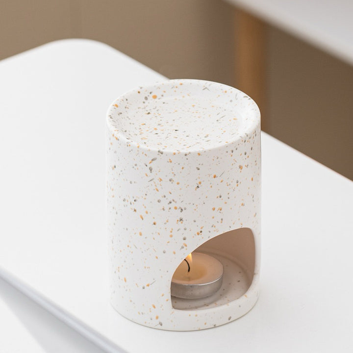 White Porcelain Cylinder Aroma Burner