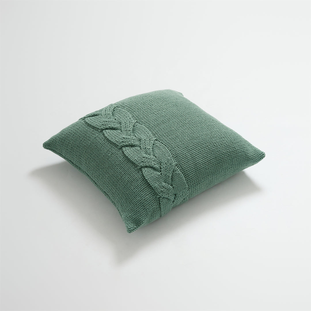 Nordic Twist Design Knitted Pillow Case