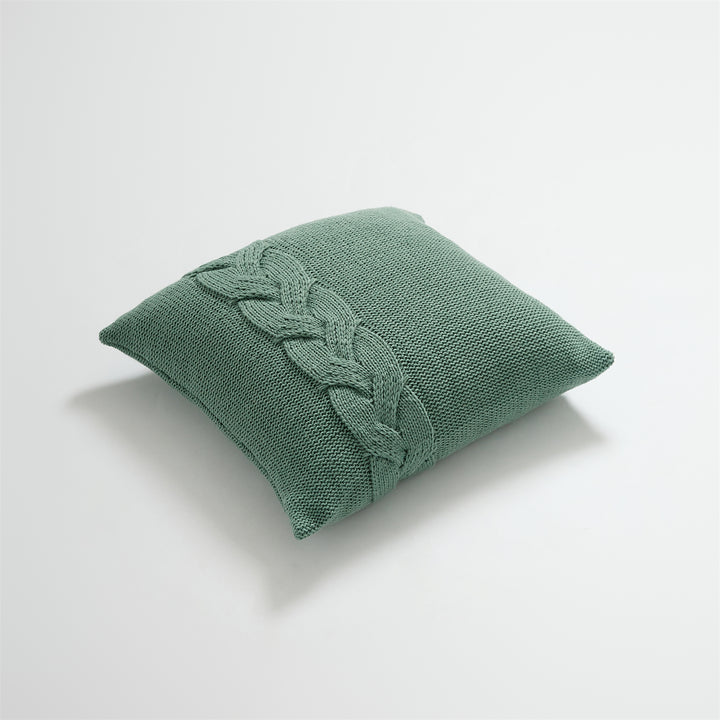 Nordic Twist Design Knitted Pillow Case