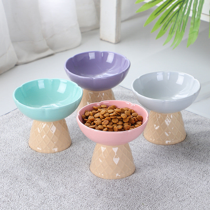 Ceramic Ice Cream Cat & Dog Bowl