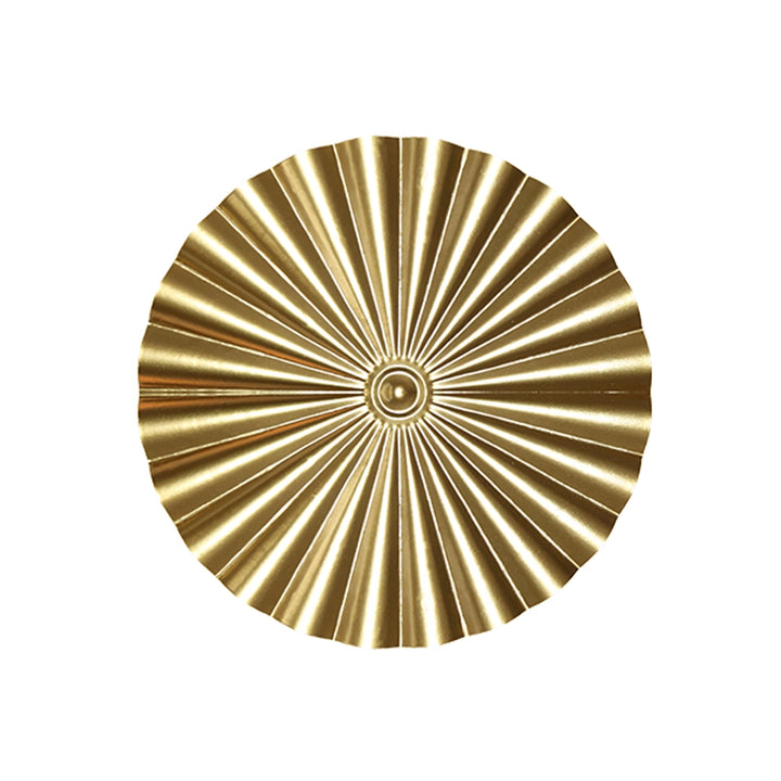 Elegant Round Gold Metal Wall Hanging Decoration