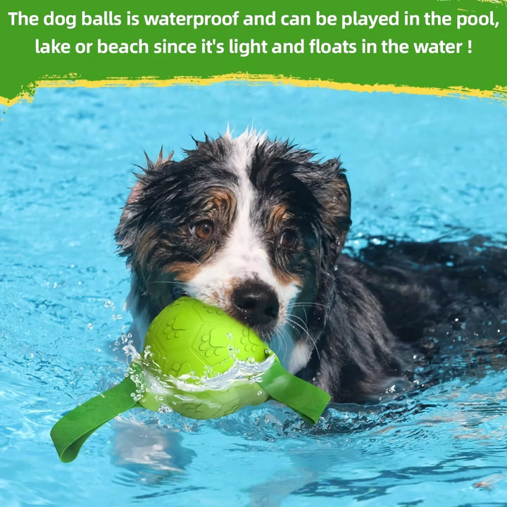 Interactive Dog Soccer Ball with Straps