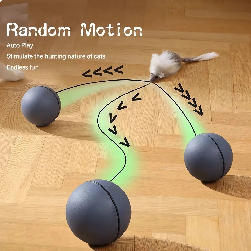 Madden Cat Toys - Automatic Teasing Mouse Stick & Electric Cat Ball for Expending Energy