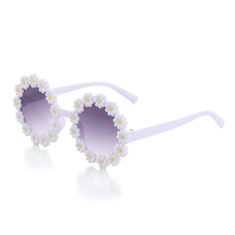 Kids Round Daisy Flower Sunglasses