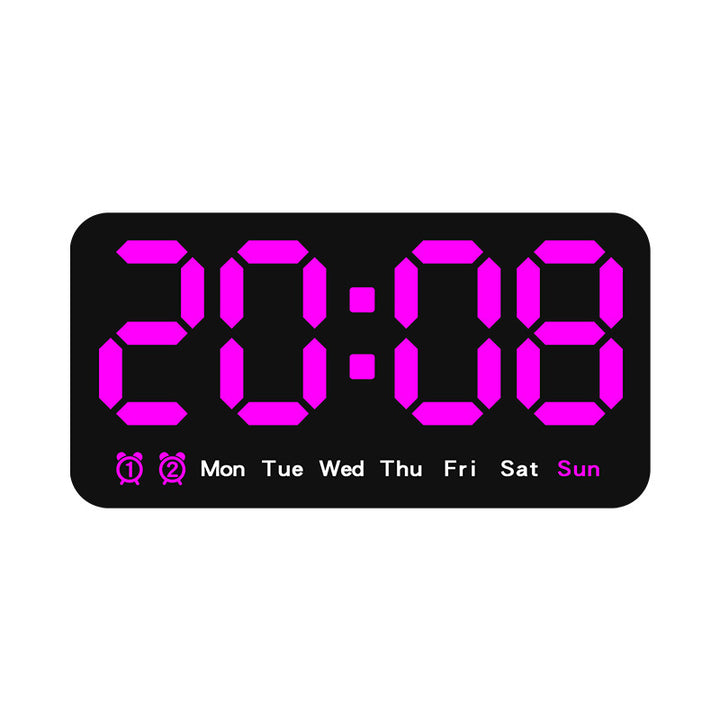 Simple Large Screen Hanging With Temperature Multi-purpose Alarm Clock