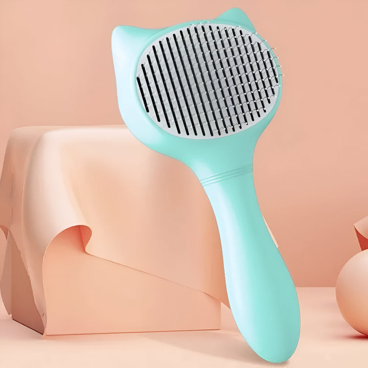 Self-Cleaning Dog & Cat Grooming Brush with Automatic Hair Remover