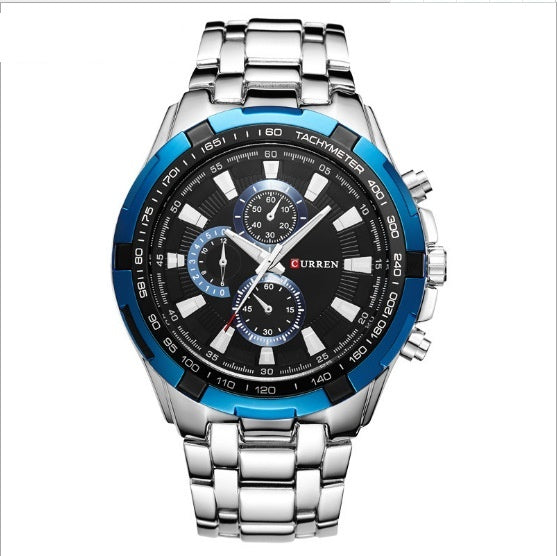 Men's Watch Business Steel Belt Quartz Watch