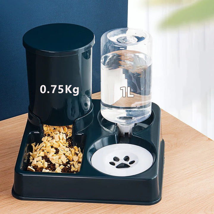 Automatic Pet Feeder and Water Dispenser Set