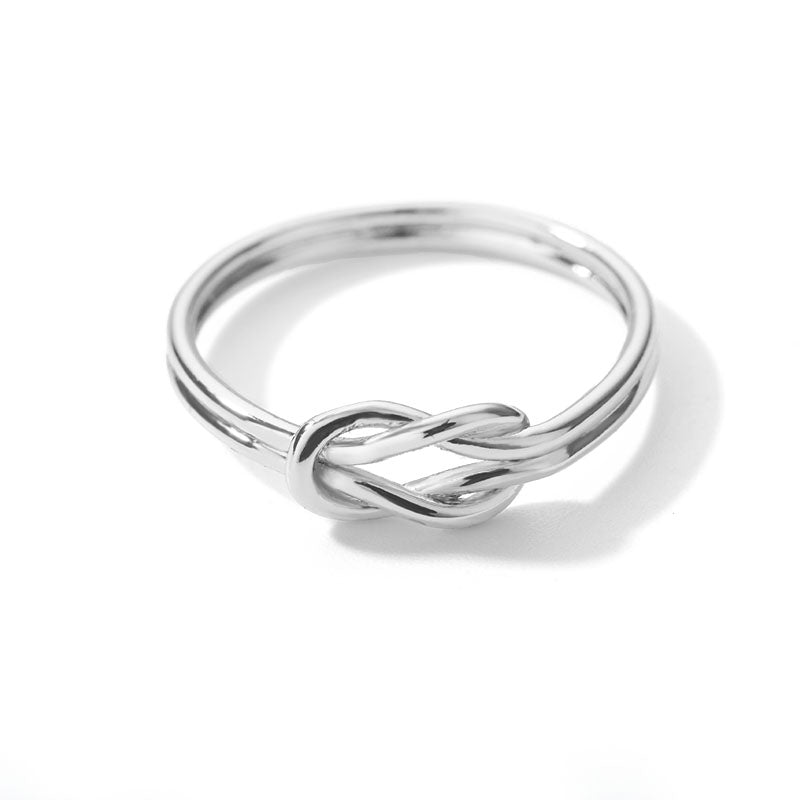 Stainless Steel Gold Twist Ring