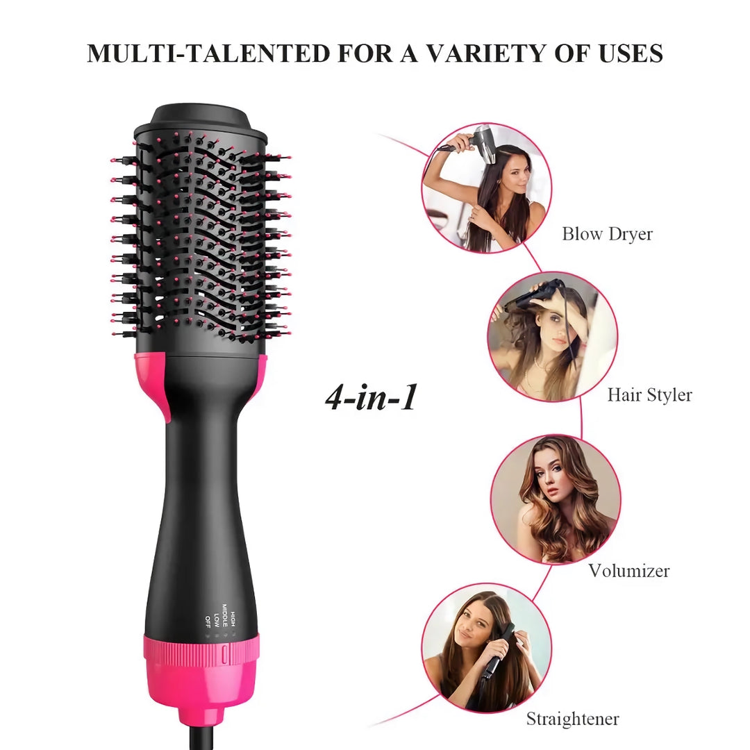 4-in-1 Volumizer & Hot Air Brush Hair Dryer