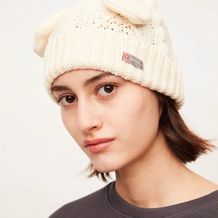 Bear Ears Wool Knitted Autumn Hat