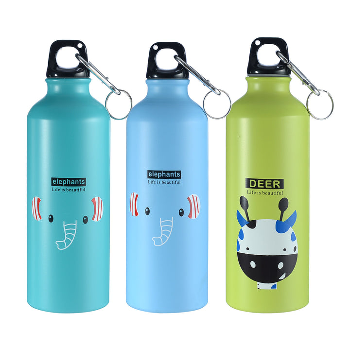 Portable 500ml Aluminum Alloy Water Bottle for Camping and Cycling