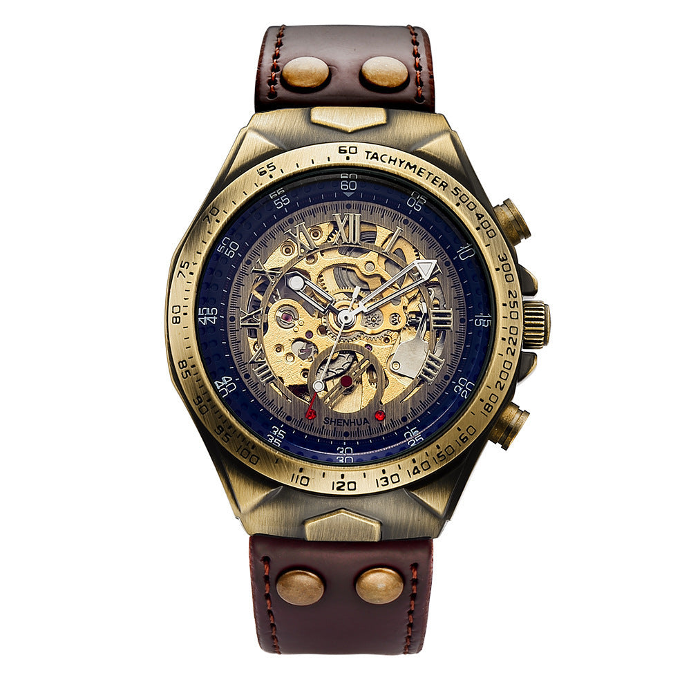 Men's Fashion Hollowed-out Automatic Mechanical Watch