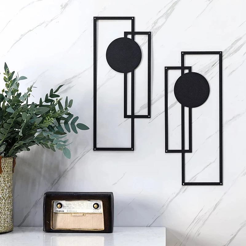 Nordic Iron Silhouette Wall Hanging Set