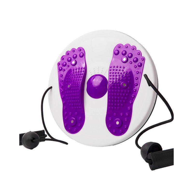 Portable Waist Twisting Disc with Foot Massage & Drawstring