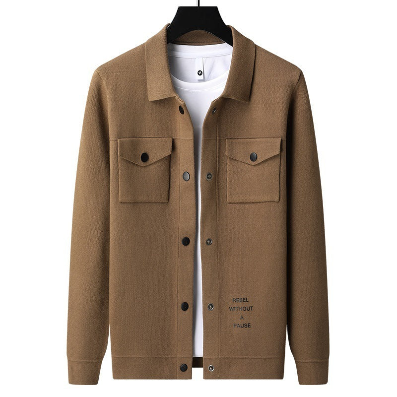 New Cardigan Sweater Men's Coat