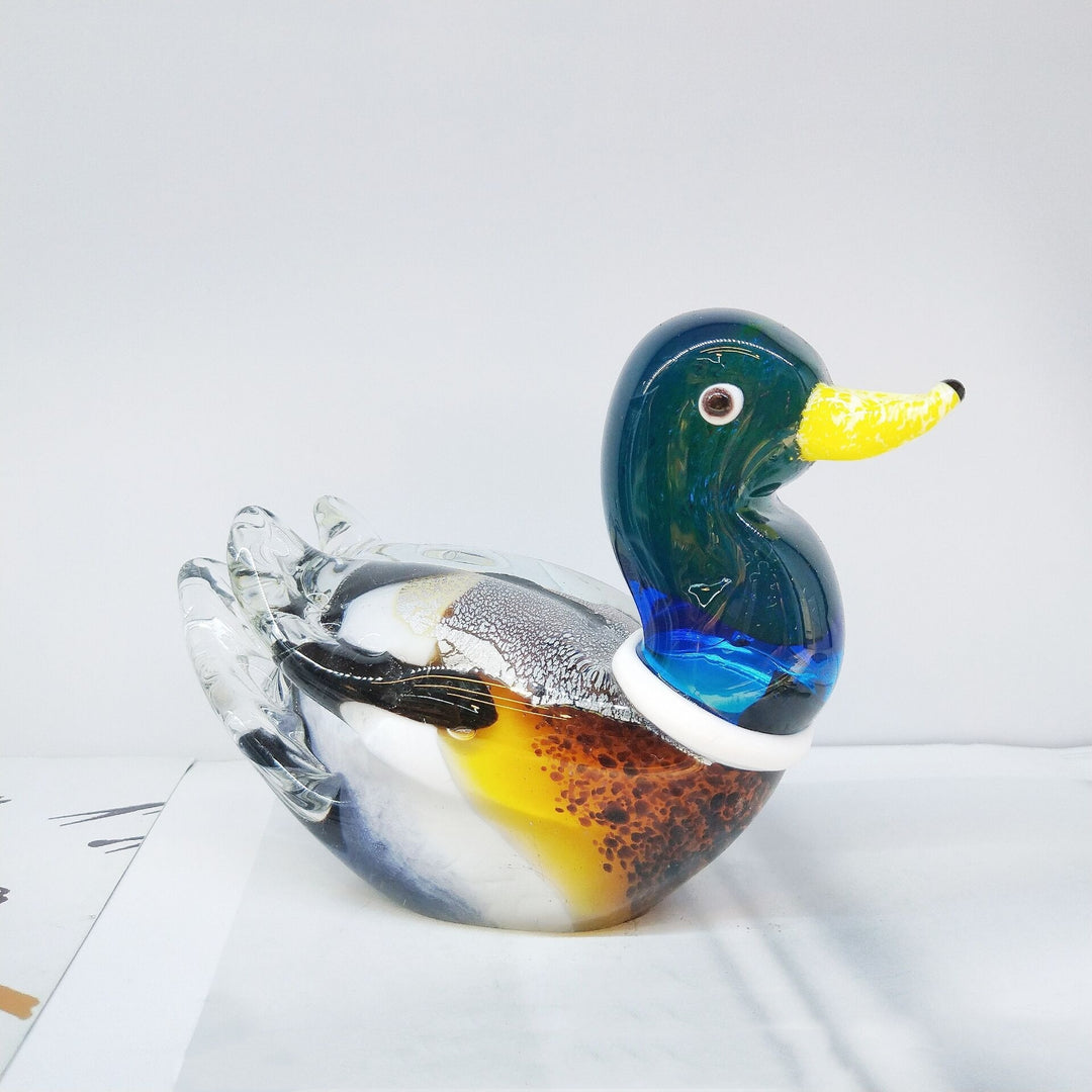 Creative Mandarin Duck Ancient Method Glass Decoration