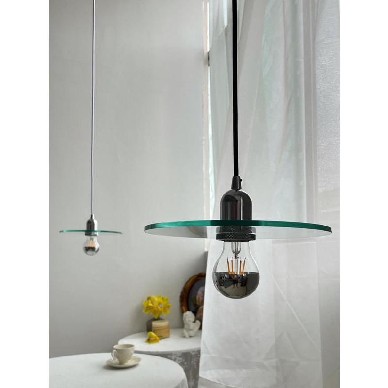 Modern Clear Glass Pendant Light for Dining & Bedrooms